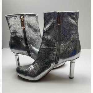 Metallic Silver Women's Boots